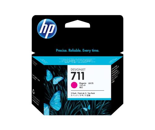 HP 3x 711 ink Magenta DJ T120 520