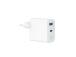 CHARGER USB 30W 2PORT/TA-UC-PDQC30L-W-01 GEMBIRD