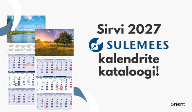 2027. kalendrite kataloog Sulemees