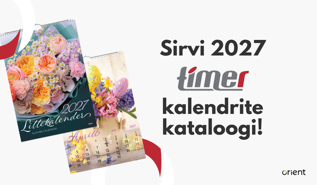 2027. kalendrite kataloog Timer
