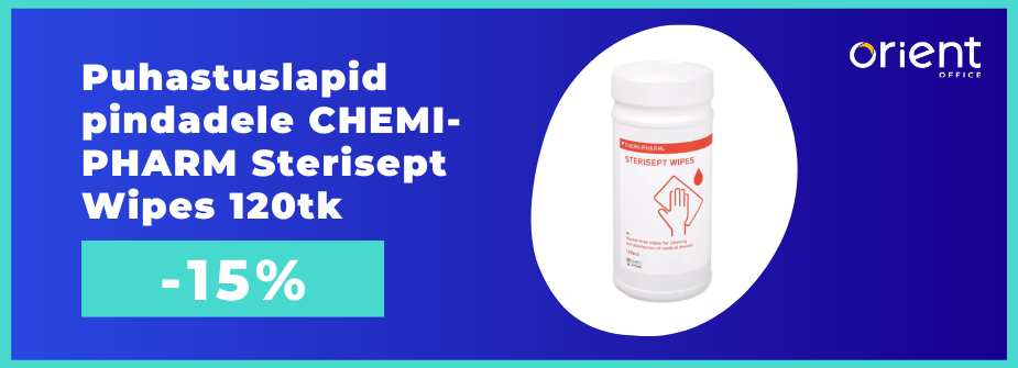 Puhastuslapid pindadele CHEMI-PHARM Sterisept Wipes 120tk