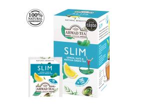Roheline tee AHMAD Slim sidrun mate ja matcha 20tk ümbrikus