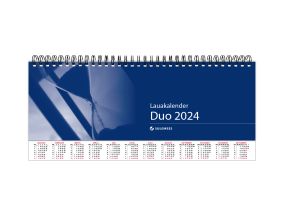 Desk calendar DUO, open for 2 weeks at a time, spiral bound 00305