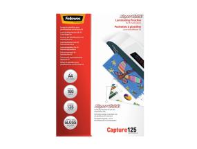 Lamineerimiskile A4 125mic FELLOWES SuperQuick 100 lehte