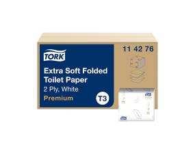 Tualettpaber TORK Extra Soft Premium T3 2-kihiline 19x11cm 252 lehte (114276)