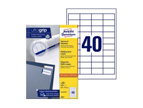 Adhesive label AVERY Zweckform 48.5x25.4mm 40 Sheets 100 sheets (3657)