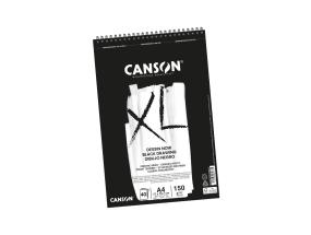 Joonistusplokk Canson XL Dessin A4/150g 40 lehte spiraaliga must