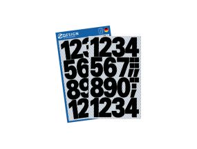 Наклейка-этикетка AVERY ZWECKFORM 1-10 номеров черная водостойкая (3785)