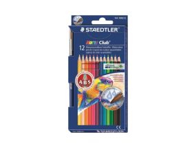 Colored pencils STAEDTLER Noris Club 12 colors triangular + brush