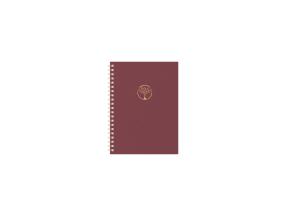 Raamatkalender KANTSLER Spiral Kartong Nädal H punane 2912492006
