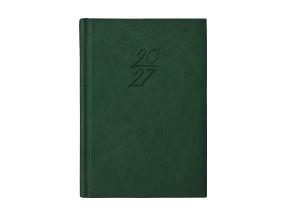 Raamatkalender Kalendermärkmik A6 PÄEV, kunstnahk (TUMEROHELINE) 00029/40083