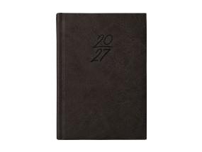 Raamatkalender Kalendermärkmik A6 PÄEV, kunstnahk (MUST) 00029/40085