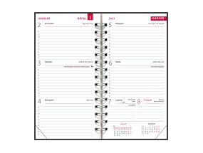 Pocket notebook M1, spiral binding, LUX cover (WHITE) 00270/40135