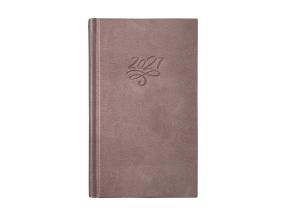 Raamatkalender PÄEV B6, kõvaköide, FASHION kaaned (PRUUN) 00260/40249