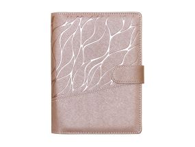 Book calendar BOSS A5 Week, horizontal, spiral binding, FASHION covers (BEIGE PINK) 00071/41753