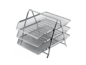 Iron Mesh Doc. Tray 3 Levels silver