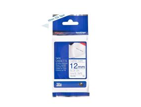 Kleepkirjalint/markeerimislint BROTHER TZE-FA3 12mm x3m valge/tumesinine