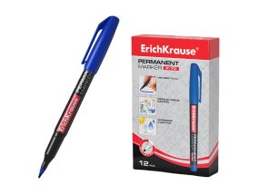Permanent marker ErichKrause® P-70, color: blue (box 12 pcs.)