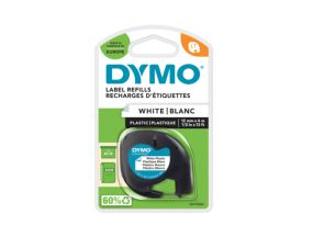 Kleepkirjalint/markeerimislint DYMO LetraTag 91221 12mm x 4m valge plast