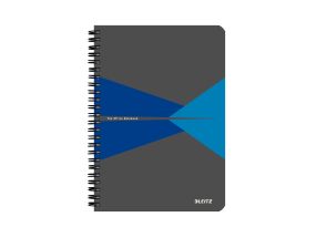 Папка в спиралевидном переплёте А4 квадратная синяя картонная обложка LEITZ Office 90 листов
