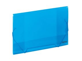 Plastmapp kummiga GRAND A4 läbipaistev sinine