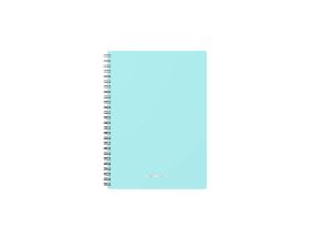 Folder in spiral binding A5 ERICH KRAUSE Pastel Mint checkered 80 sheets