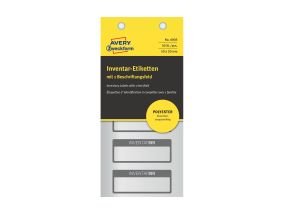 Kleebisetikett inventeerimiseks polüesterkile AVERY Zweckform 50x20mm 10 lehte must (6905)