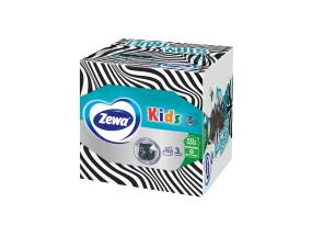 Kosmeetilised salvrätikud 3-kihiline ZEWA Kids 3D 60tk/karp lõhnatud