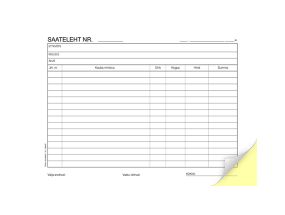 Blankett A5 saateleht isekopeeruv 50l pakis VAID TELLIMISEL