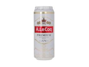 Пиво A. LE COQ Премиум светлое 4.7% 50cl (ж/б)