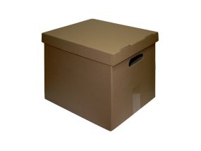 Архивная коробка с крышкой 360x290x350мм коричневая SMLT