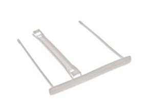 Arhiiviklamber ilma traadita valge plastikust 100tk karbis Fellowes