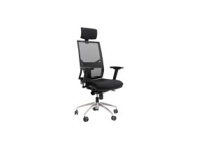 Computer chair/office chair 1850 SYN OMNIA PDH black mesh/black seat with headrest