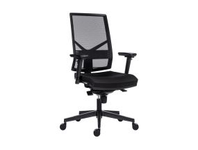 Office chair ANTARES 1750 SYN SKILL mesh backrest/ D2 black seat, plastic leg, BR16 armrests