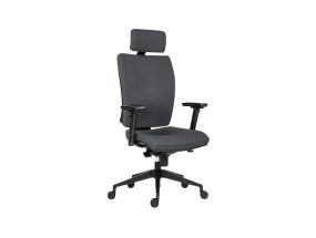 Computer chair/office chair Gala 1580 Syn Alu black ANTARES