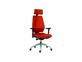 Computer chair/office chair SYN Motion ANTARES with headrest, red