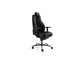 Офисный стул TC FREE B1 24/7 - ткань/кожа черный