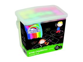 Цветные мелки для асфальта 15 шт в упаковке FIORELLO