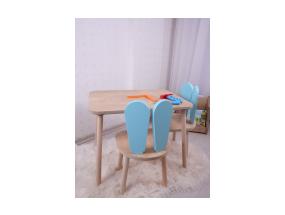 Bunny Two Chair Set - Baby Blue, Brown