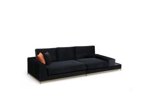 Line With Side Table - Black