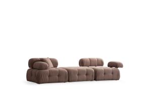 Doblo 3 Seater ( L1-Pouffe-1R) - Cappucino