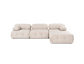 Doblo 3 Seater with Pouffe ( L1-O1-1R-Pouffe) - Light Brown