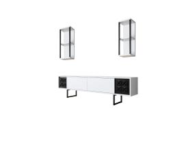 Black Line - White, Black