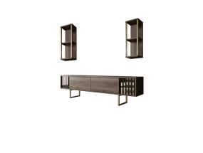 Gold Line - Walnut, Gold