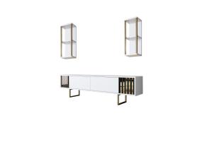 Gold Line - White, Gold