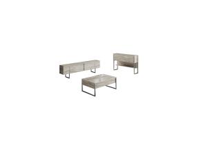 Luxe Set - Travertine, Silver