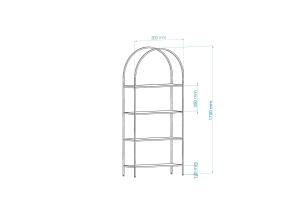 Mona - Black, Smoked Glass 80