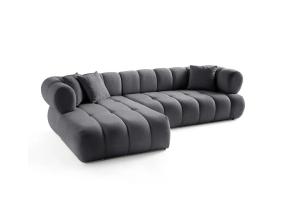 Diivan Petra Left - Dark Grey