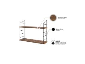 Armoni 2'li - Walnut