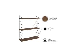 Armoni 3'lü - Walnut